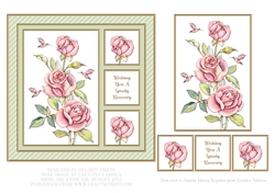 Lovely Roses Get Well Topper - Card Three