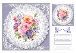 Lovely Floral Birthday Topper