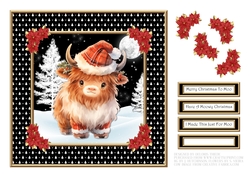 Cute Highland Cow - Card One