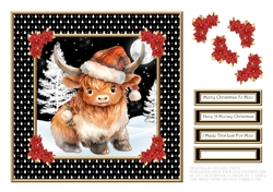 Cute Highland Cow - Card Two