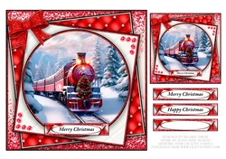 Lovely Winter Train Scene