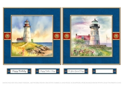 2 Lovely Masculine Lighthouse Toppers