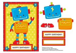 Robot Birthday Card