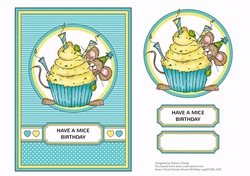 Sassy Cheryl Sneaky Mouse Birthday Card