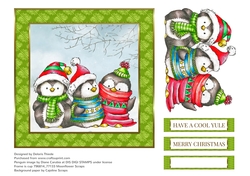 Penguin Trio Card Topper