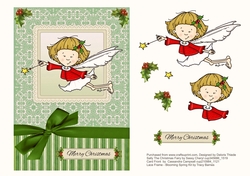 Sally The Christmas Fairy Topper + Decoupage Layers