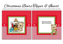 Christmas Bears Topper & Insert