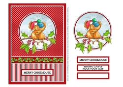 Merry Chrismouse Topper (red/green)