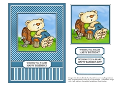 Beer Bear Quick Topper - Birthday or Fathers Day