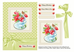 Lovely Poppies In A Teacup