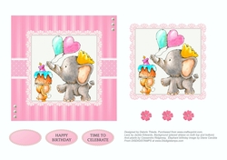 Ellies Birthday Celebration (Pink Topper)