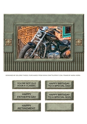 Harley Davidson 5 X 7 Topper + Sayings (Gray)