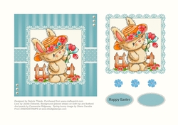 Happy Easter Bunny Topper 