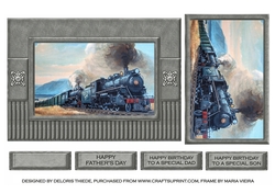 Steam Train Topper Birthday/Fathers Day