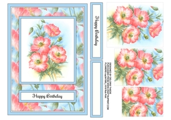 Lovely Rob Pohl Watercolor Flowers Pyramid Topper