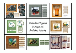 Masculine Theme Bumper Kit (With 8 Toppers)
