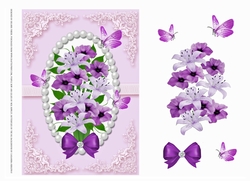 Beautiful Lillies And Butterflies