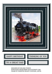 7 X 7 Steam Train Topper