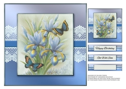 Lovely 7 X 7 Floral Topper Plus Gift Tag
