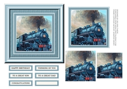 Steam Train Pyramid Birthday/Fathers Day