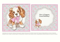 Have A Doggone Great Birthday Topper Plus Insert