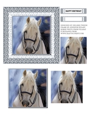 Lovely Horse Pyramid Topper - Birthday