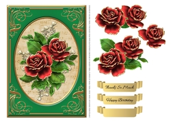 Red Roses Birthday Or Thank You Step By Step