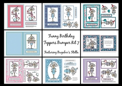 Stella Funny Birthday Bumper Kit 7 - Includes 8 Toppers