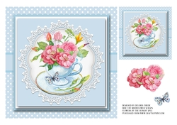 Lovely Teacup Topper Plus Gift Tag