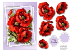 Lovely poppies topper (lilac)