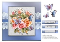 Butterflies And Flowers Topper