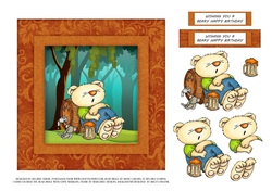 Beer Bear Birthday Step By Step Topper