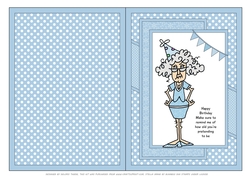 Stella - Print, Cut, Fold Quick Card - Make sure to remind me