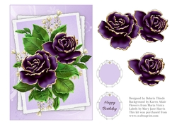 Beautiful roses topper