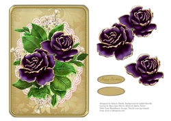Lovely Roses On A Vintage Lace Doily