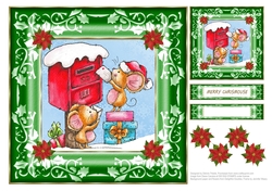 Merry Chrismouse Topper Plus Gift Tag