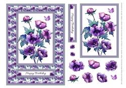 Lovely watercolor poppies