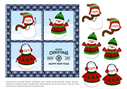 Happy Snowmen Topper
