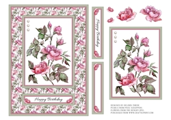 Beautiful Wild Roses Topper
