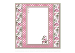 Insert - Lovely Wild Roses Topper (Shabby Chic)