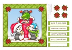 Penguins mailing letters to Santa