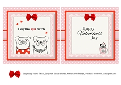 I Only Have Eyes For You Valentine Topper Plus Insert