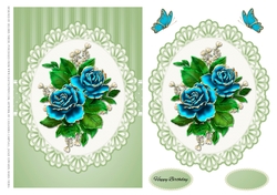 Lovely blue roses