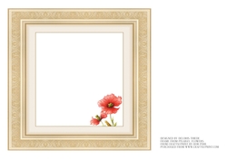 Insert For Watercolor Poppies