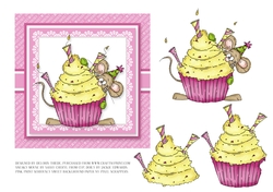 Sneaky Mouse Cupcake Topper