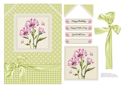 Lovely Watercolor Flowers Birthday/Mothers Day/Get Well 