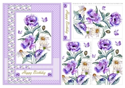 Lovely Watercolor Poppies Pyramid Topper 
