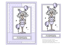 Funny Stella Birthday - Dont let aging get you down (purple)