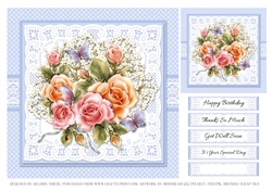 Lovely Floral Topper Plus Gift Tag