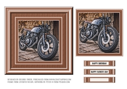 Motorcycle Birthday/Fathers Day Topper